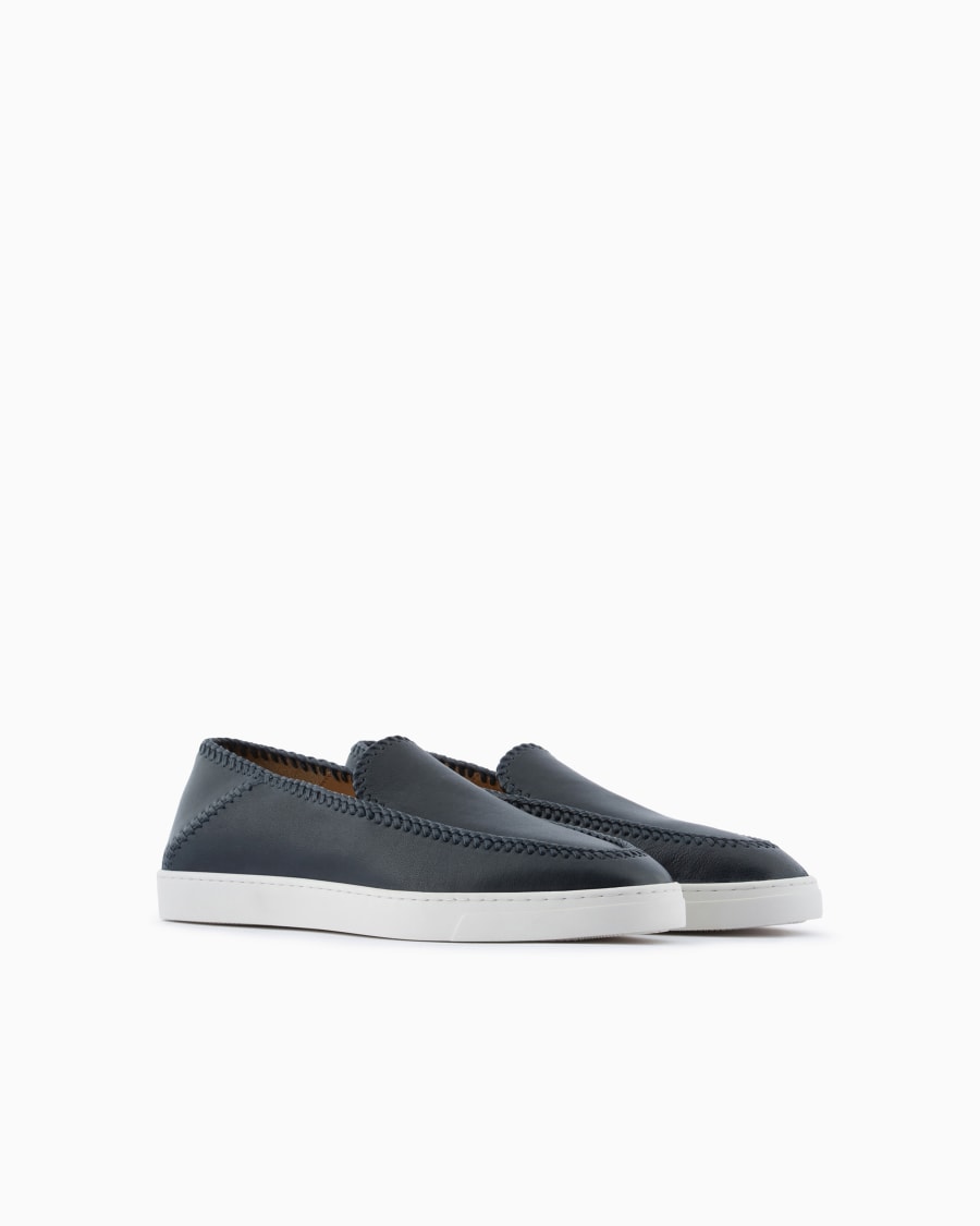 The world of armani GALLERIA 3 SLIP-ON IN NAPPA Vendite Flash