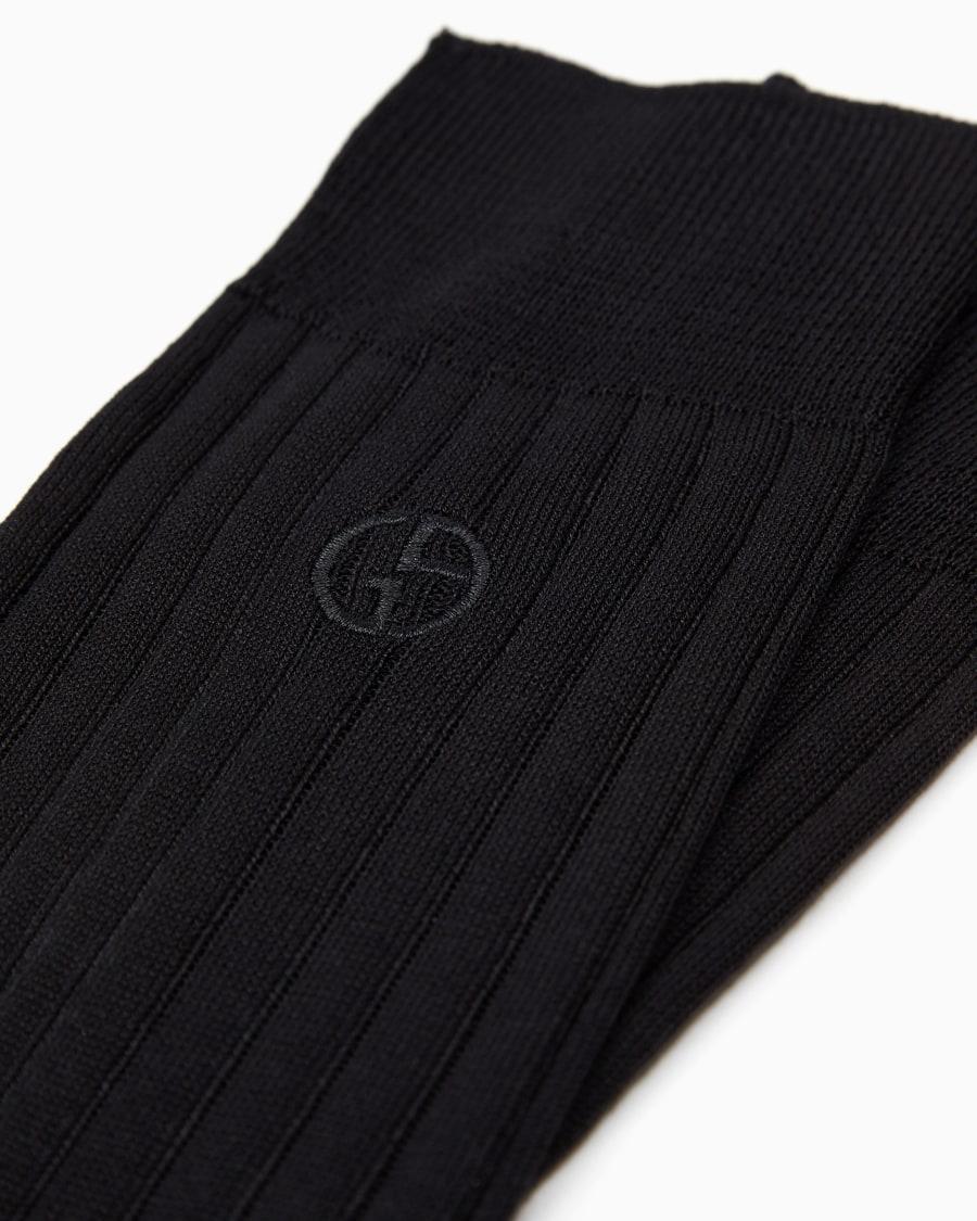 The world of armani CALZE CORTE CON LOGO RICAMATO Negozio