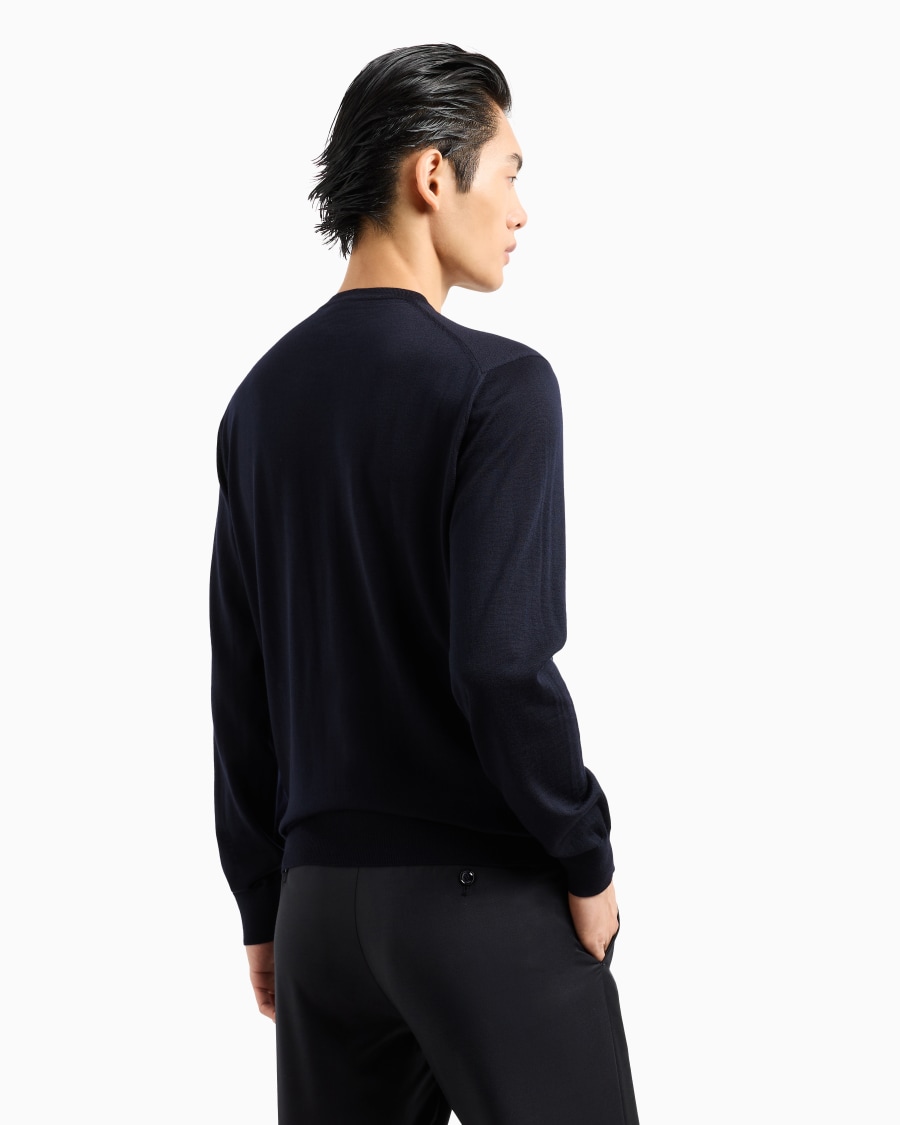 The world of armani MAGLIA GIROCOLLO IN LANA VERGINE In Saldo