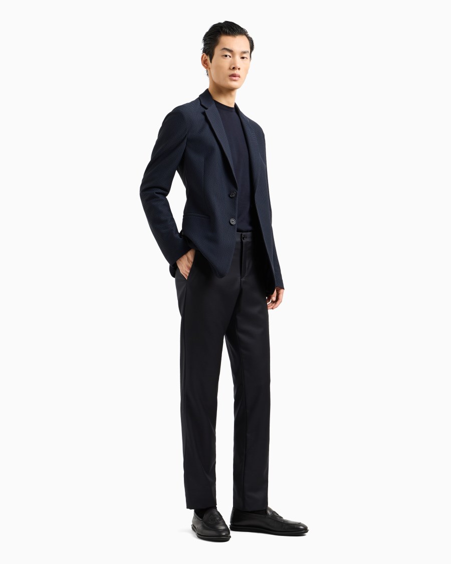 The world of armani MAGLIA GIROCOLLO IN LANA VERGINE In Saldo