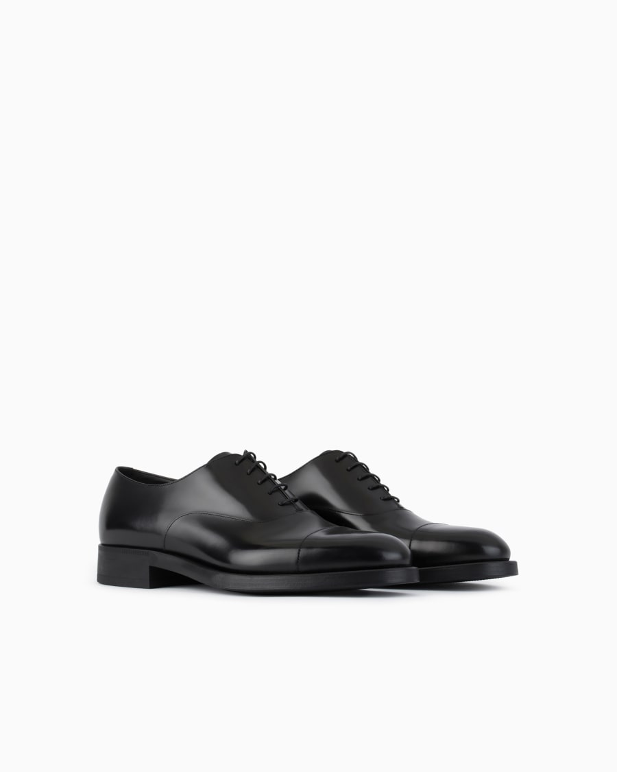 The world of armani OXFORD IN PELLE SFUMATA Nuova