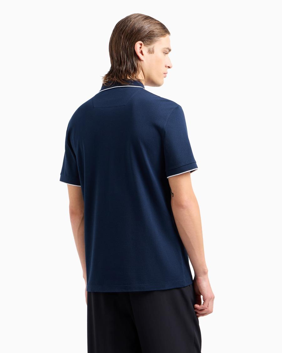 The world of armani POLO IN PIQUET DI COTONE FILO DI SCOZIA 2025