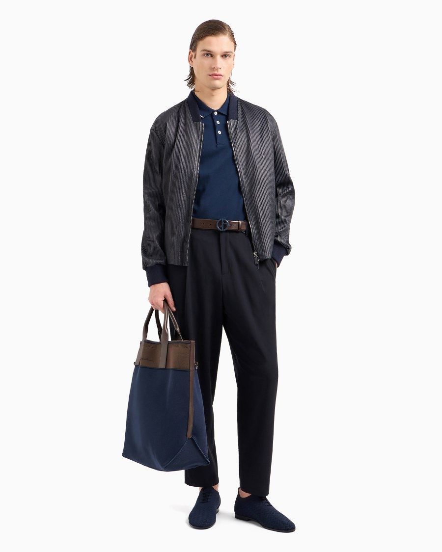 The world of armani POLO IN PIQUET DI COTONE FILO DI SCOZIA 2025