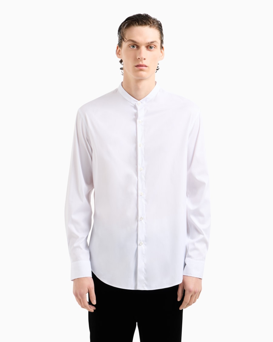 The world of armani CAMICIA ICON IN COTONE UNITO STRETCH Soddisfazione Garantita