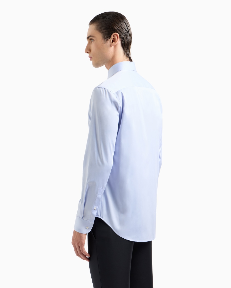 The world of armani CAMICIA IN TWILL DI COTONE Consegna Veloce