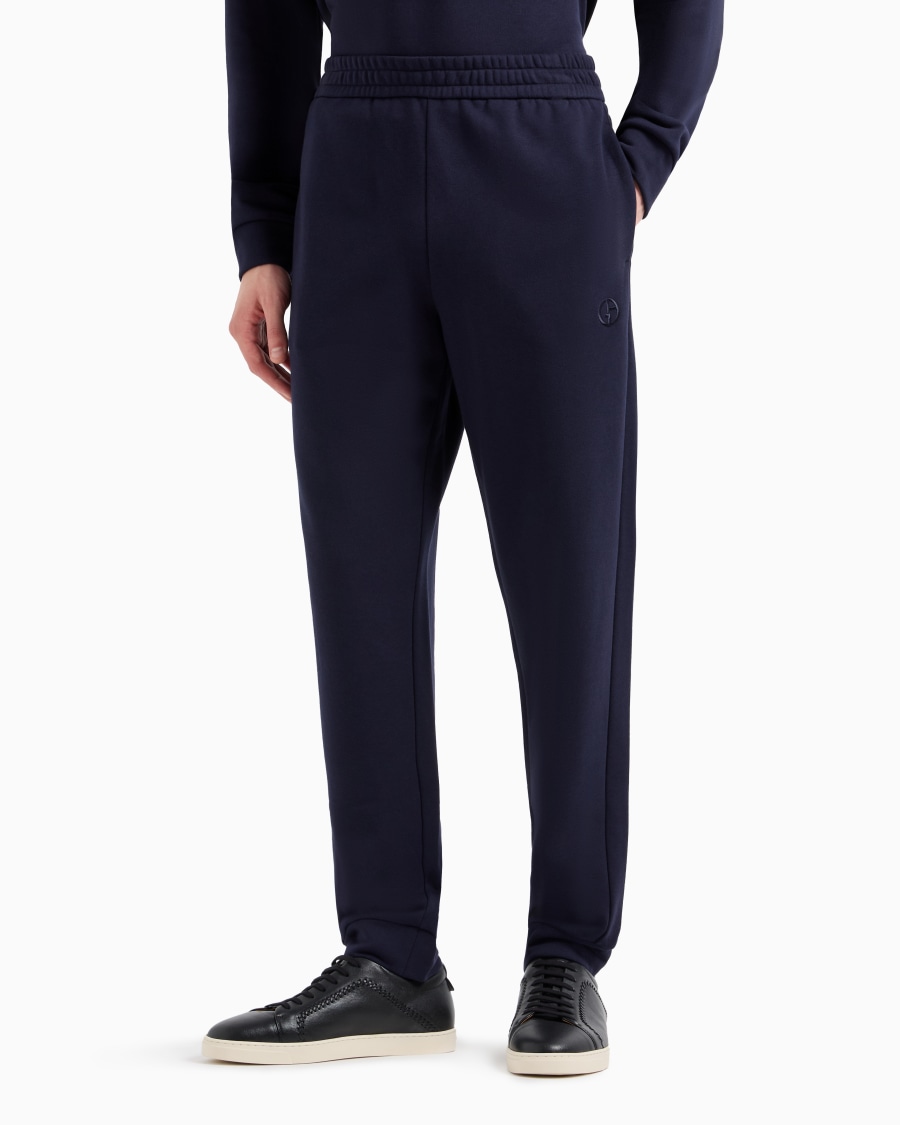 The world of armani PANTALONI JOGGER IN COTONE E CASHMERE Shopping Online
