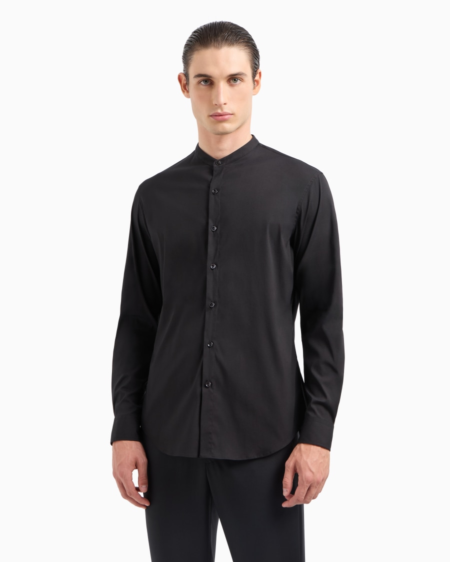 The world of armani CAMICIA ICON IN COTONE UNITO STRETCH Presa