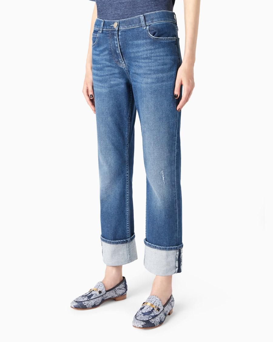 The world of armani DENIM COLLECTION JEANS 5-TASCHE IN DENIM DI COTONE STRETCH Offerta