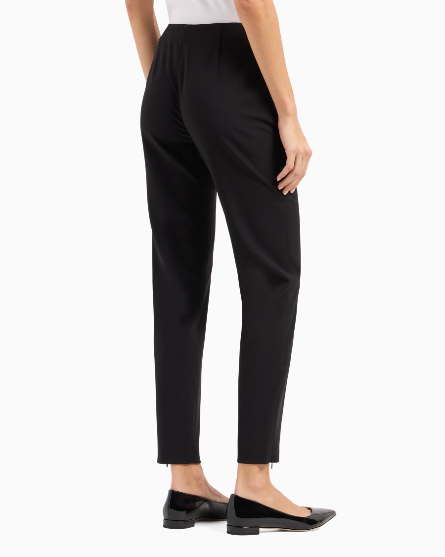 The world of armani PANTALONI IN CREPE DI LANA Outlet