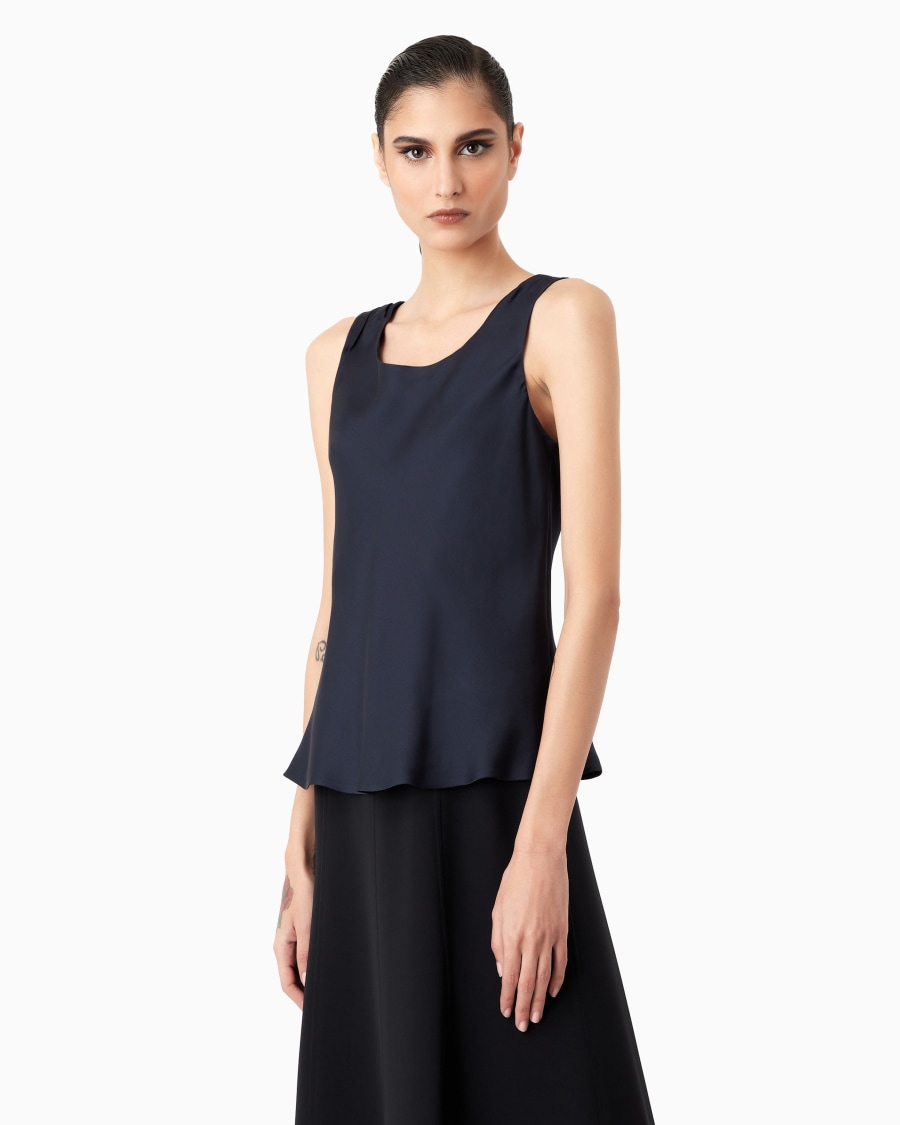 The world of armani TOP IN PURA SETA Offerte