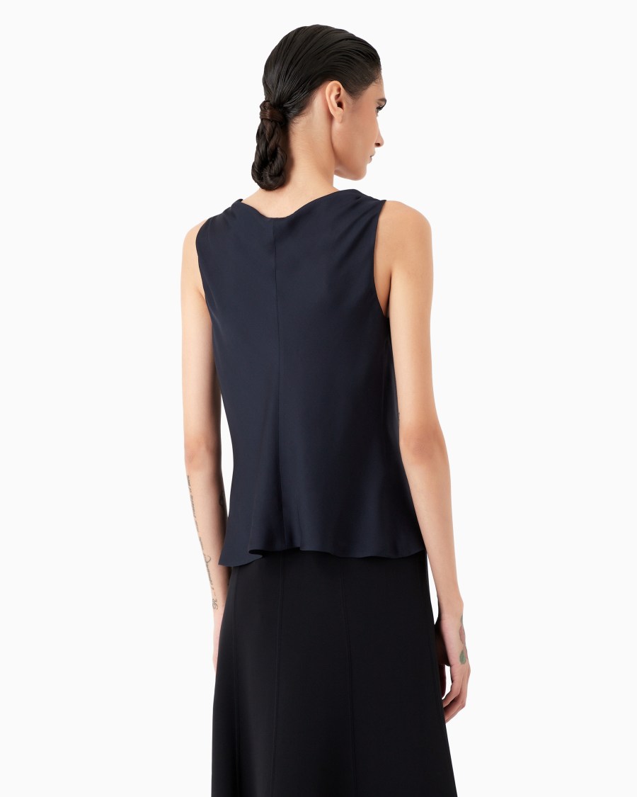 The world of armani TOP IN PURA SETA Offerte