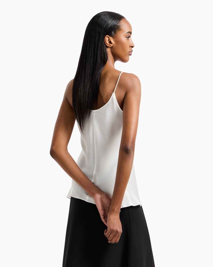 The world of armani TOP IN CHARMEUSE DI SETA Negozio
