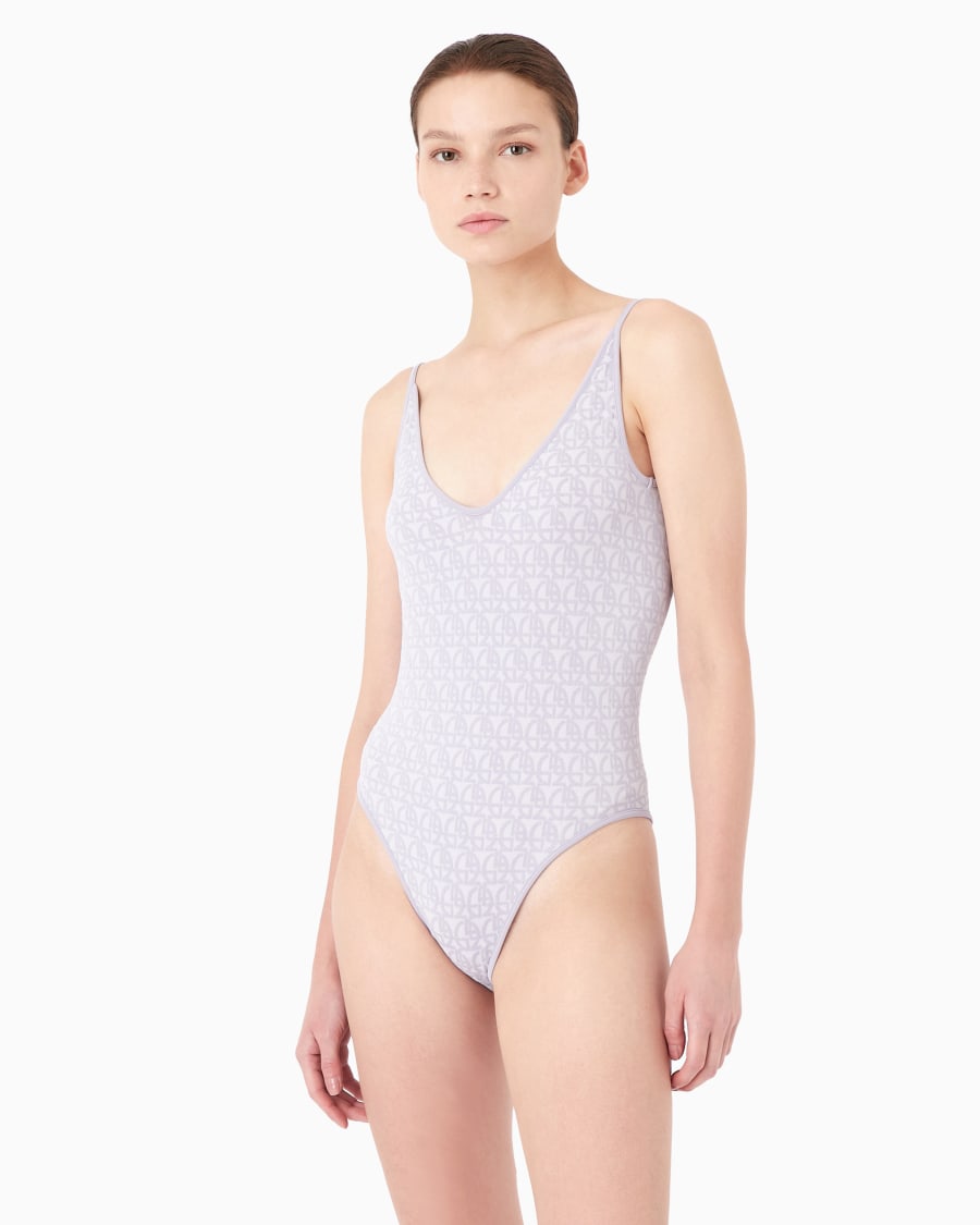 The world of armani BODY IN TESSUTO JACQUARD MONOGRAM Nuova