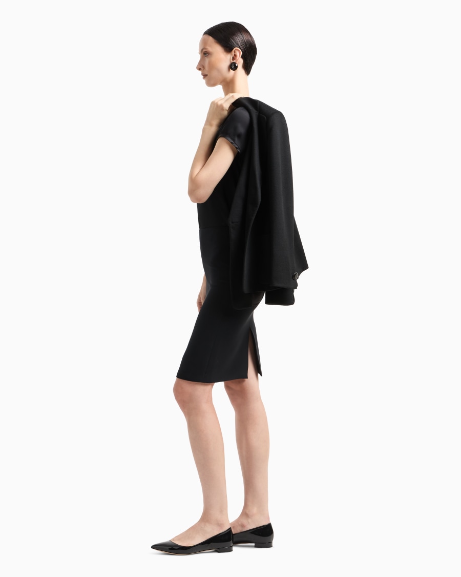 The world of armani GONNA A TUBINO IN CADY DI SETA Promozione