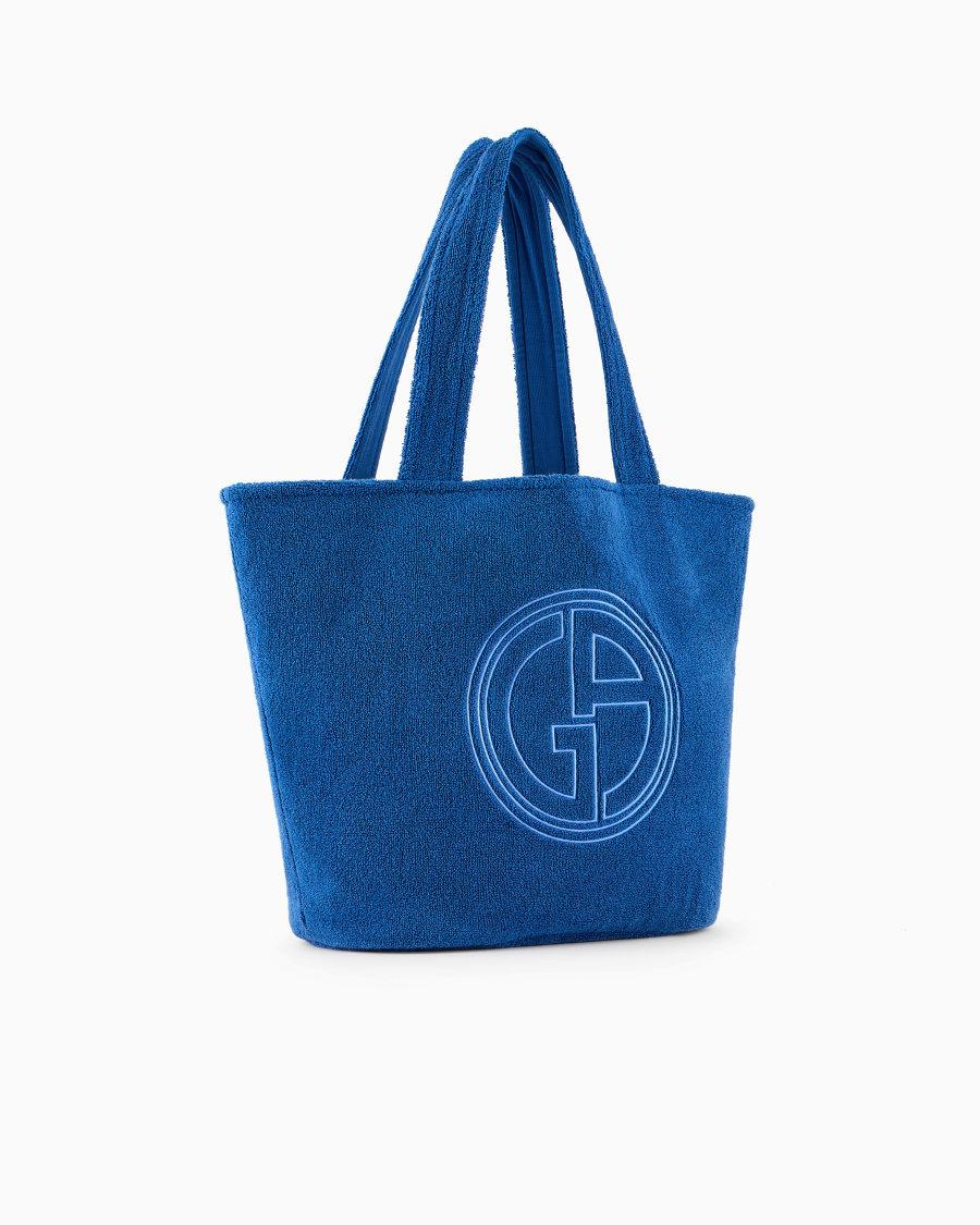 The world of armani BORSA DA MARE IN SPUGNA DI COTONE Vendita Economica