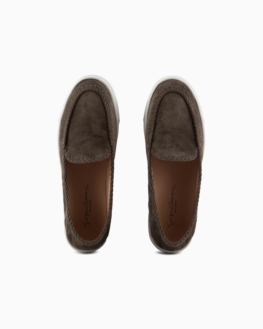 The world of armani GALLERIA 3 SLIP-ON IN PELLE SCAMOSCIATA Promozione Limitata