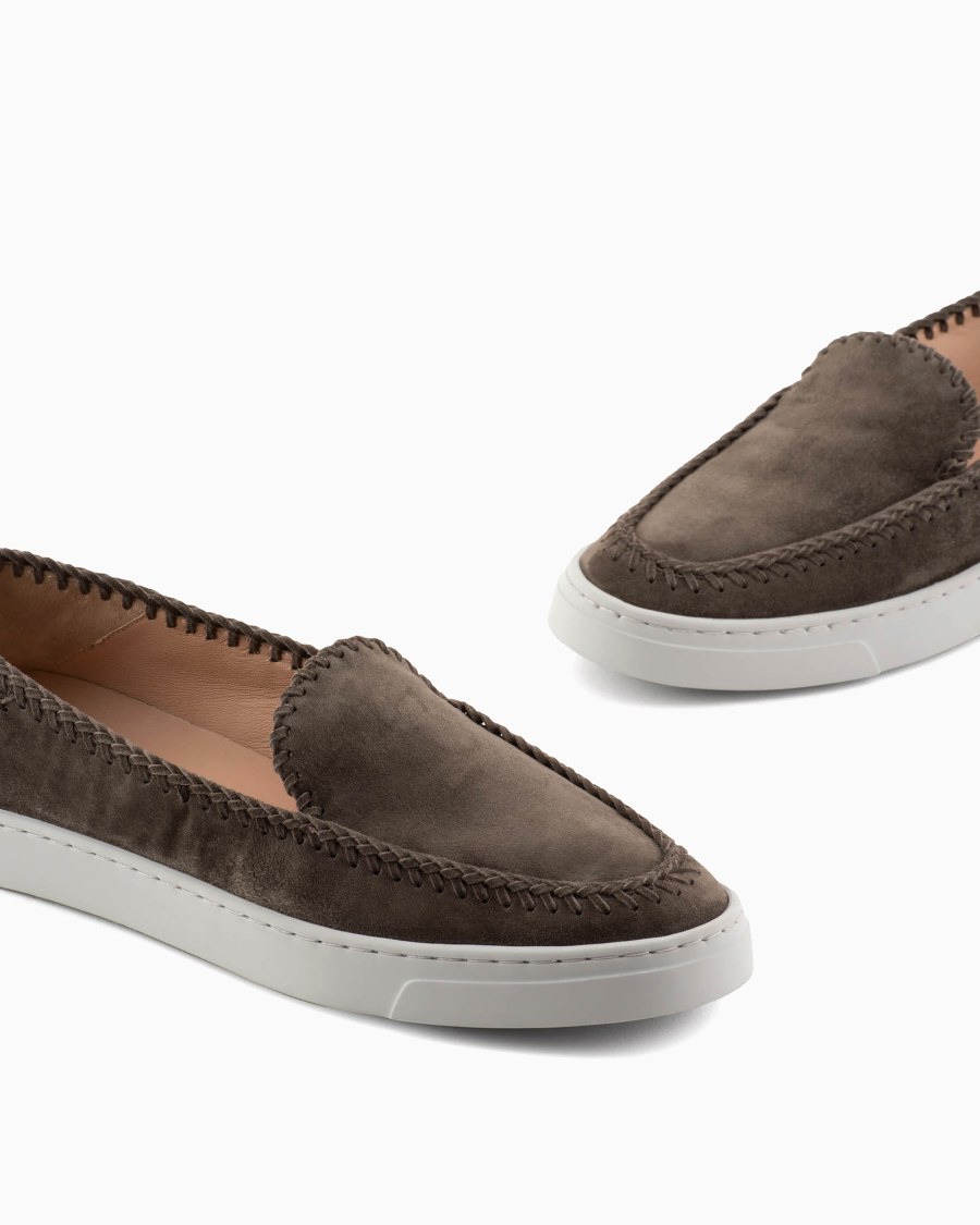 The world of armani GALLERIA 3 SLIP-ON IN PELLE SCAMOSCIATA Promozione Limitata