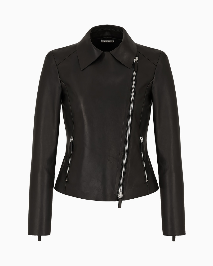 The world of armani GIACCA MODELLO BIKER IN NAPPA Fino Al -60%