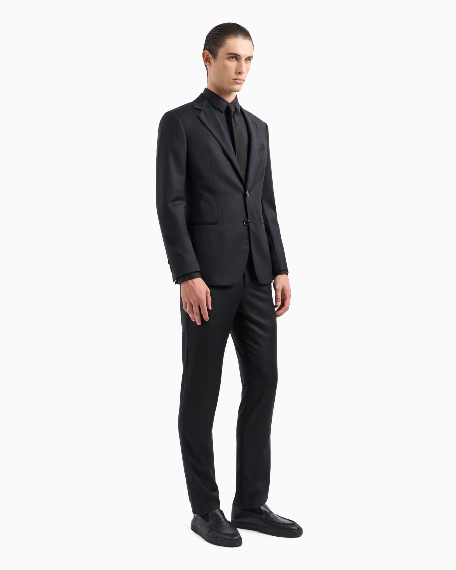 The world of armani CAMICIA IN TESSUTO STRETCH CON COLLO CLASSICO CON STECCHE Convenienza