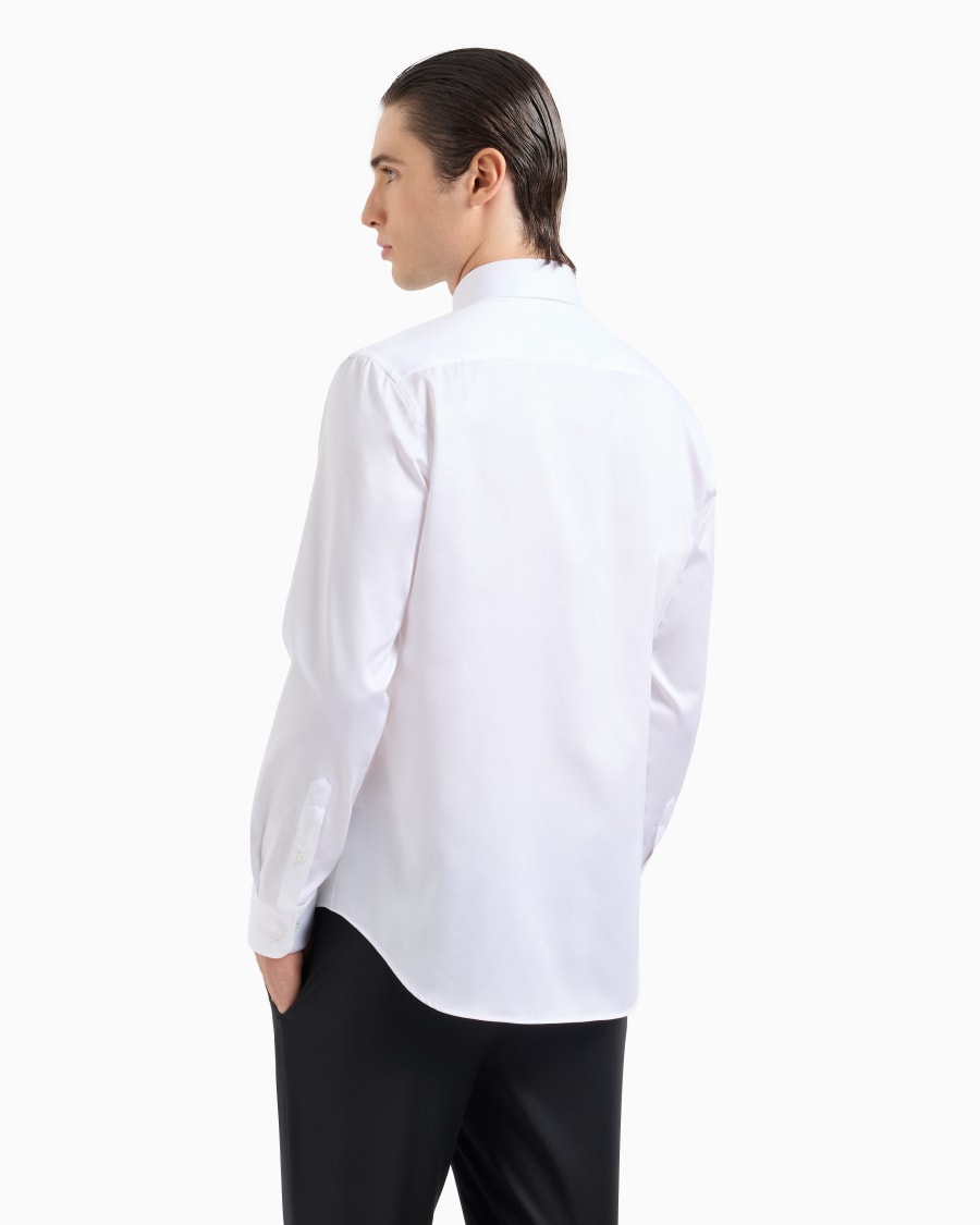 The world of armani CAMICIA IN TWILL DI COTONE Novità