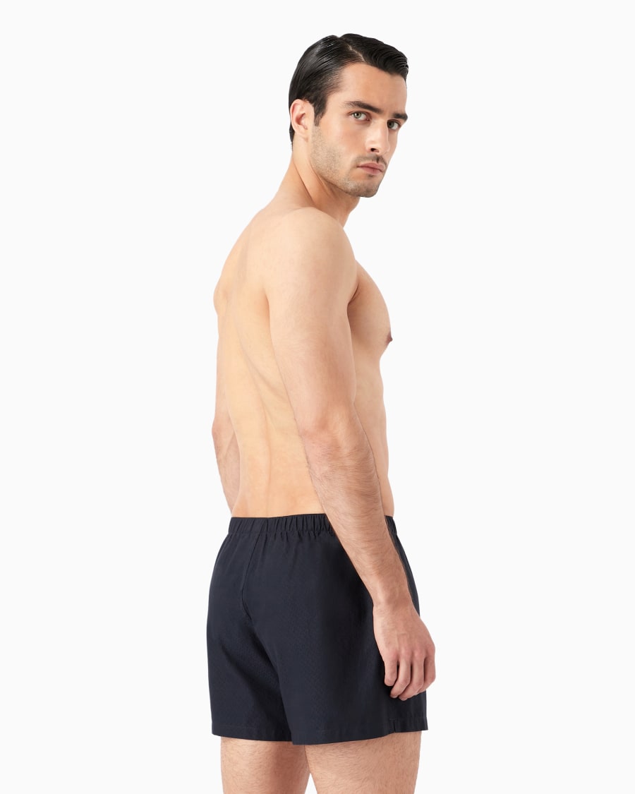 The world of armani BOXER IN COTONE CON LOGO RICAMATO Sconto