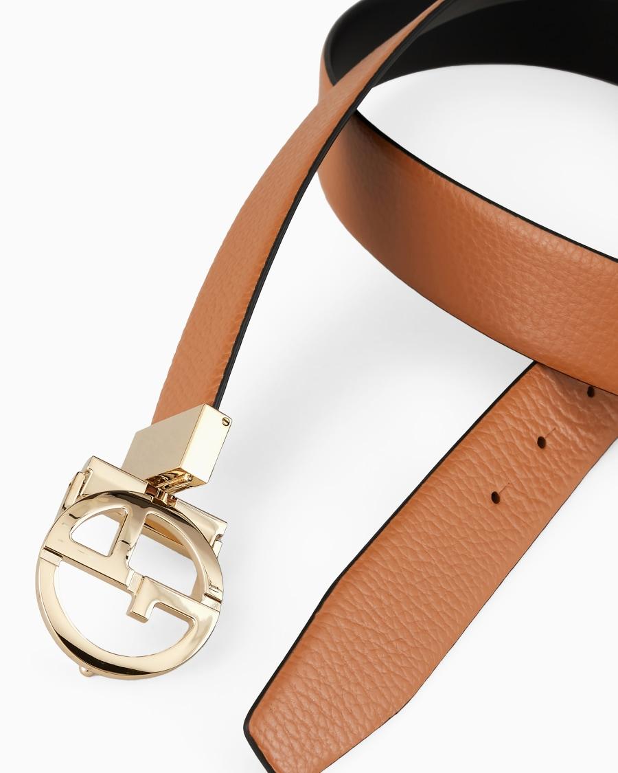 The world of armani CINTURA REVERSIBILE IN PELLE BICOLORE Economico