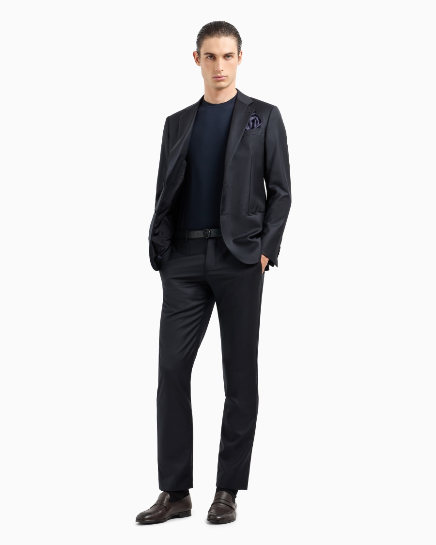 The world of armani T-SHIRT IN JERSEY BAMBOO DI VISCOSA STRETCH CON RICAMO GA Outlet