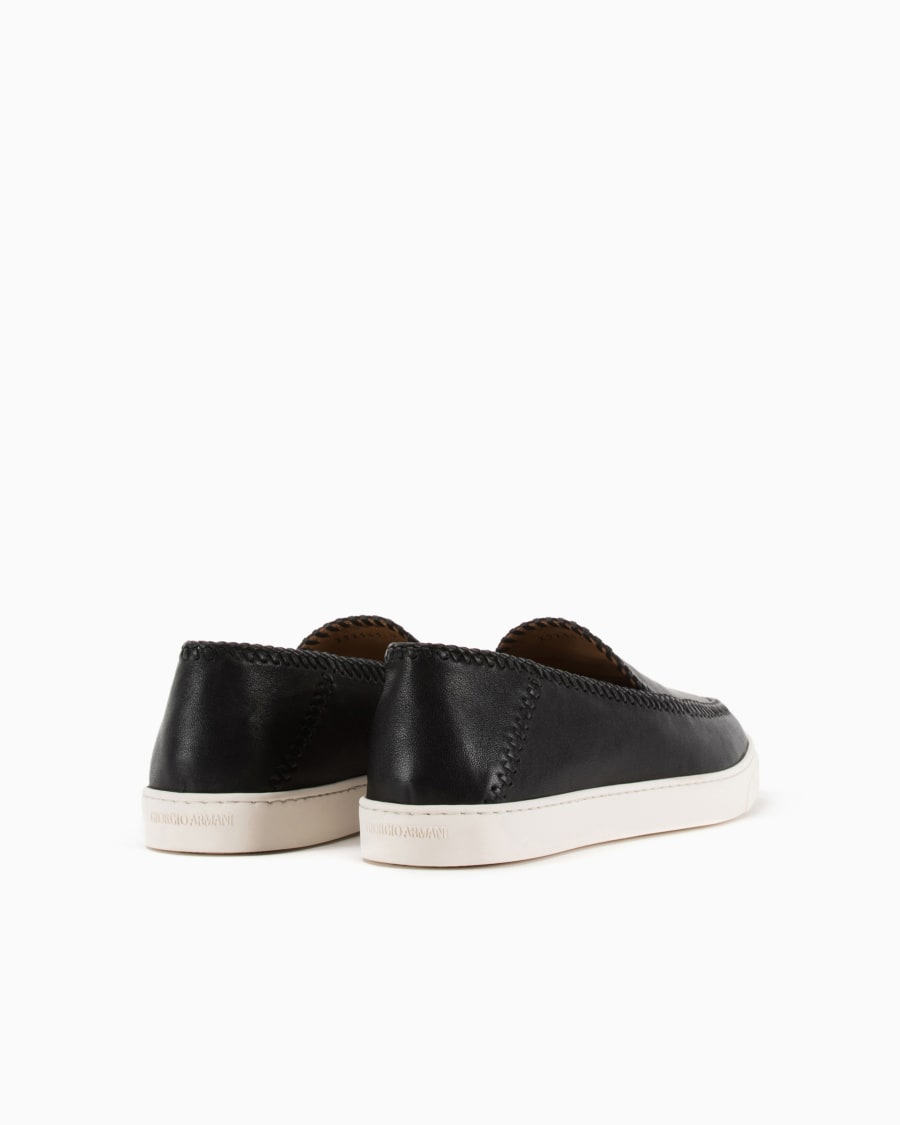 The world of armani GALLERIA 3 SLIP-ON IN NAPPA Offerte