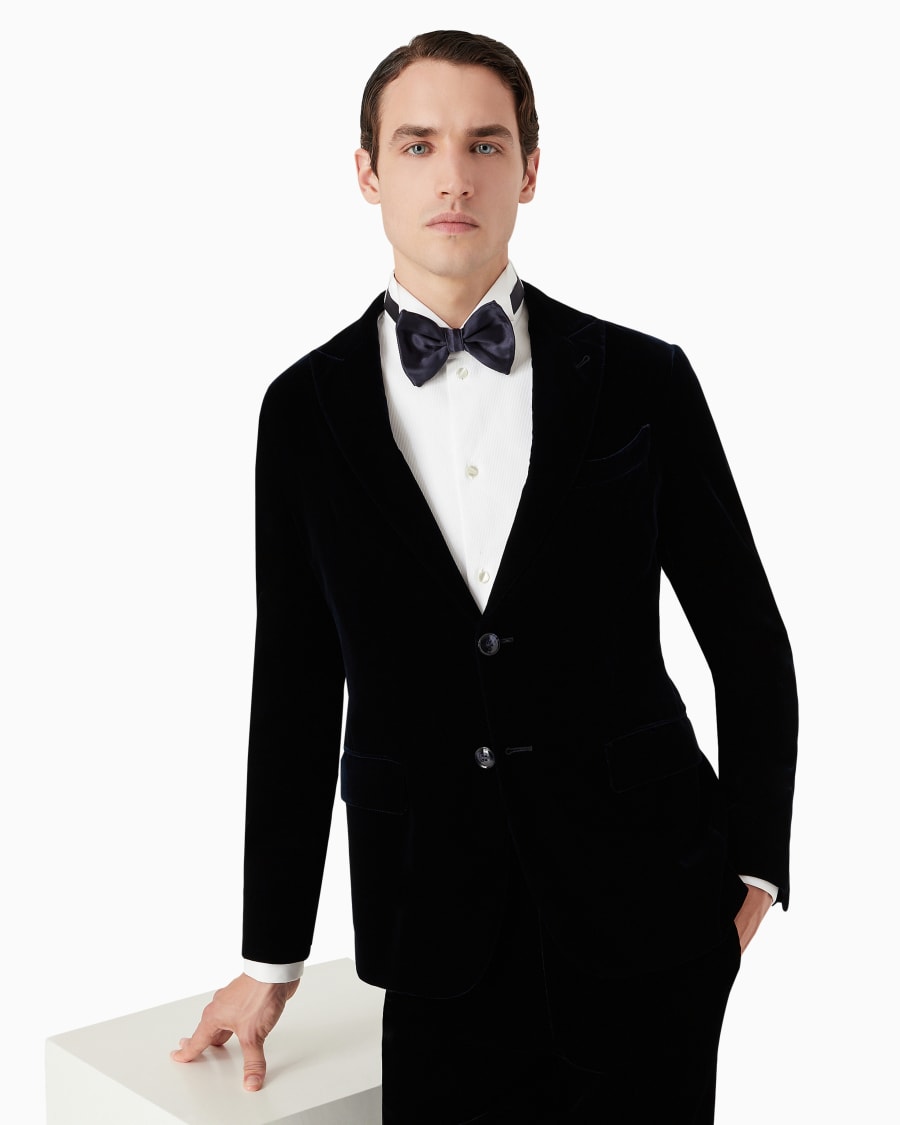 The world of armani PAPILLON GRANDE ANNODATO IN PURA SETA Vendita Economica