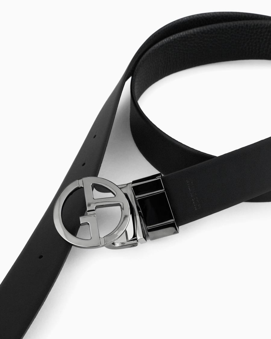 The world of armani CINTURA REVERSIBILE IN PELLE BICOLORE Vendite Flash