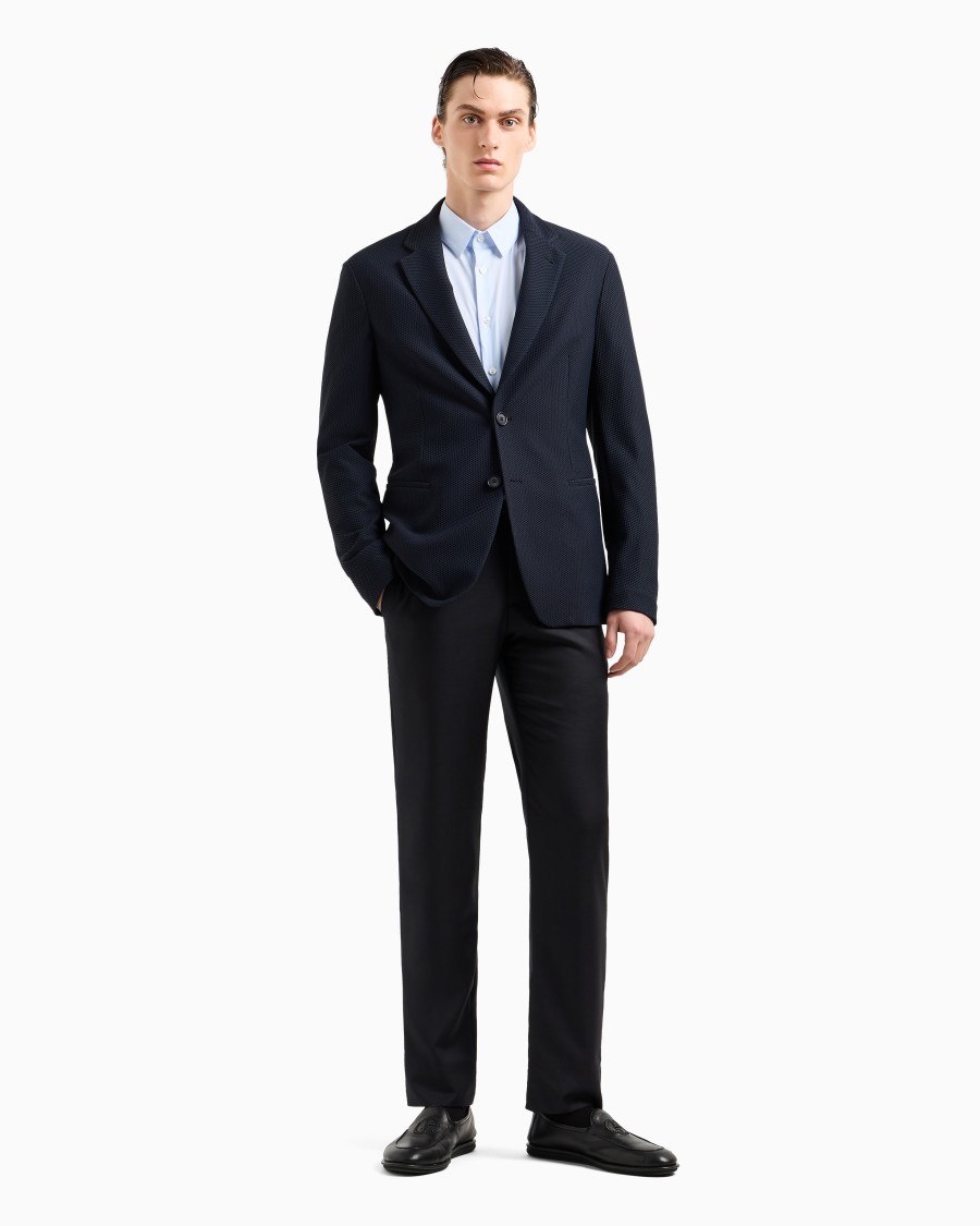 The world of armani CAMICIA IN TESSUTO STRETCH CON COLLO CLASSICO CON STECCHE Moda