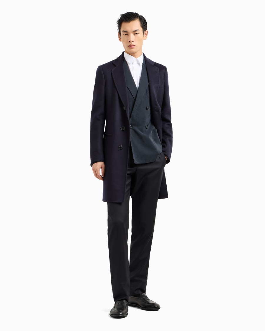 The world of armani CAPPOTTO LUNGO IN CASHMERE Spedizione Gratuita