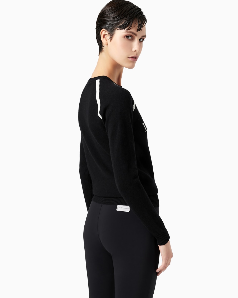 The world of armani GIORGIO ARMANI NEVE MAGLIA GIROCOLLO IN CASHMERE Consegna Veloce