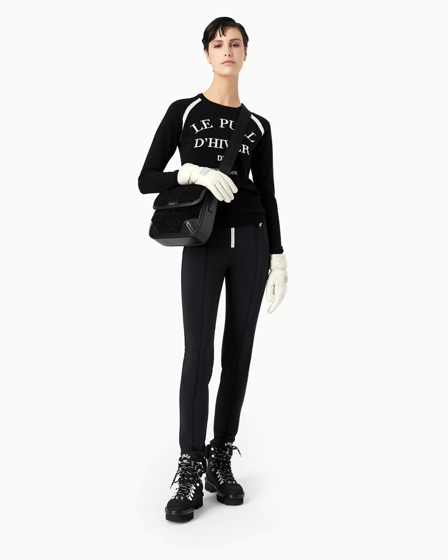 The world of armani GIORGIO ARMANI NEVE MAGLIA GIROCOLLO IN CASHMERE Consegna Veloce