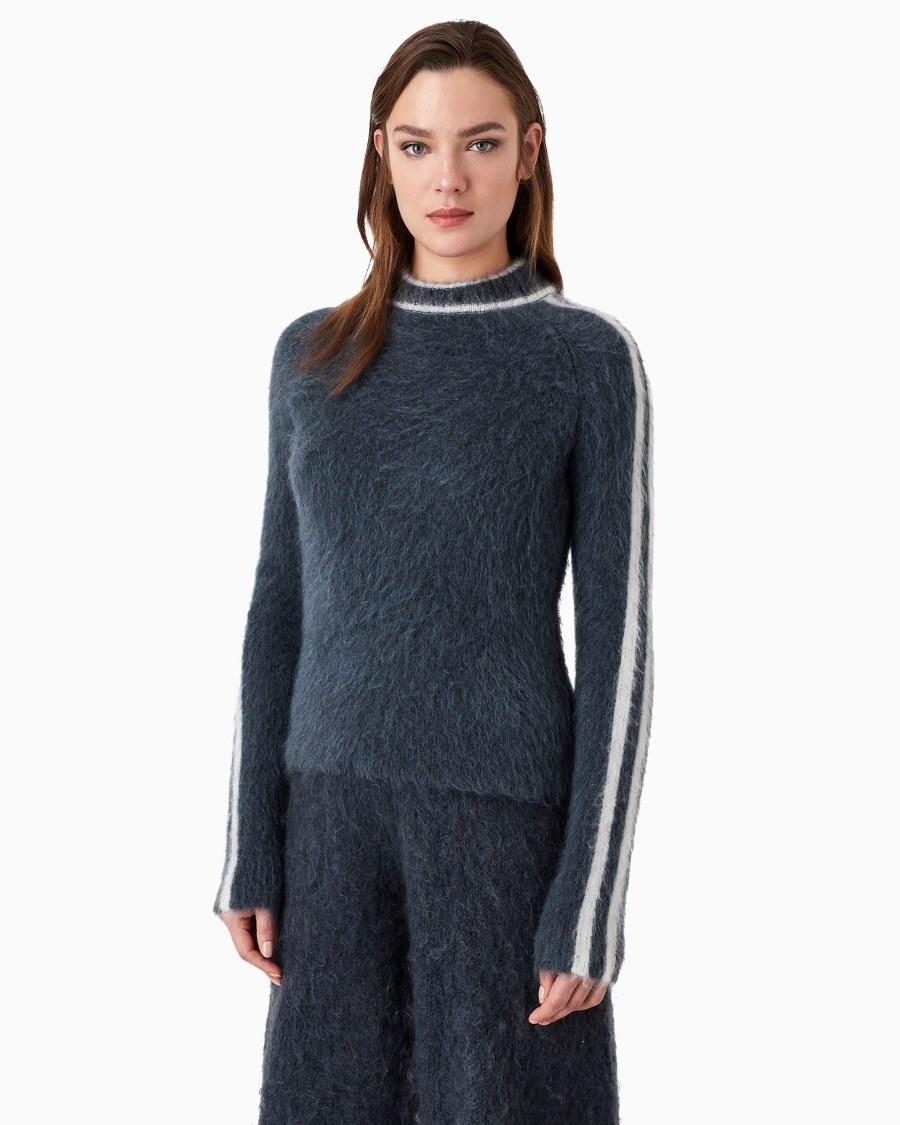 The world of armani GIORGIO ARMANI NEVE MAGLIA IN MOHAIR SETA E LANA Convenienza