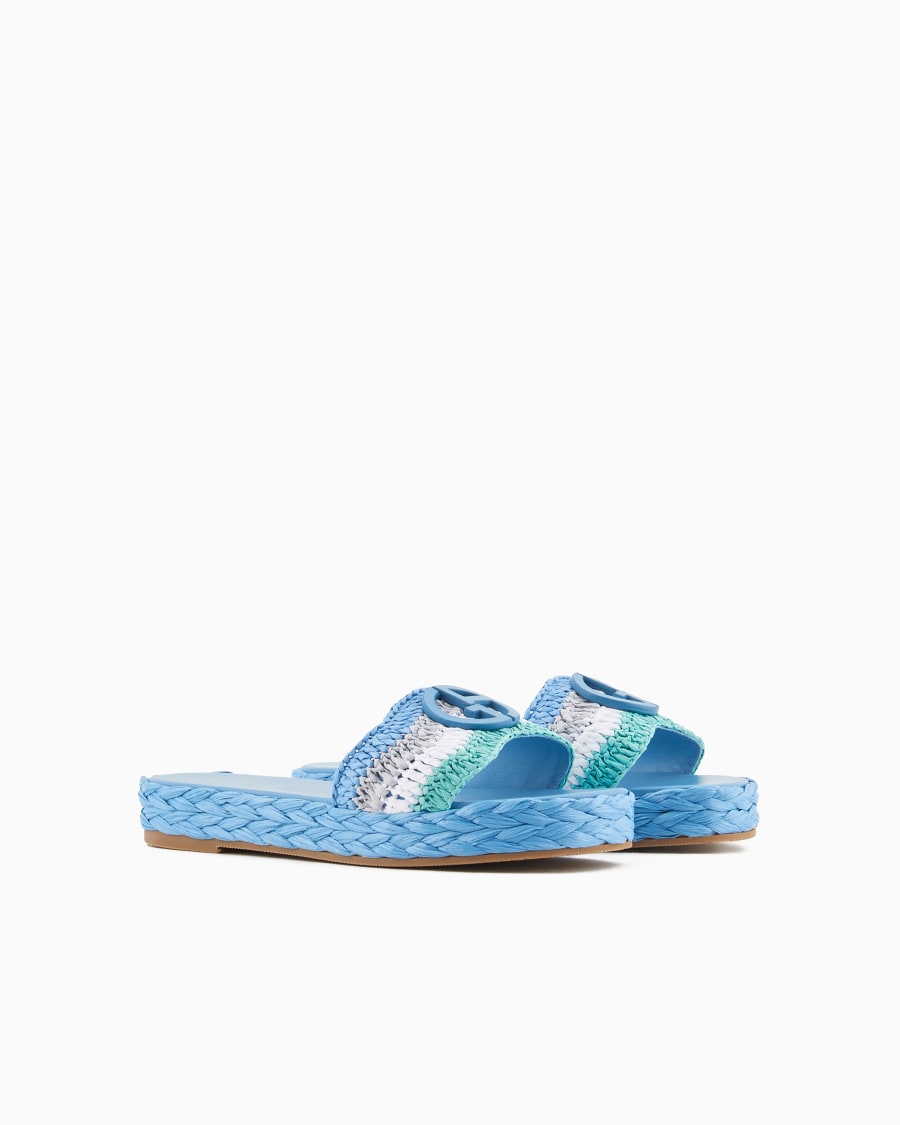 The world of armani SANDALI FLAT CON MOTIVO INTRECCIO Presa