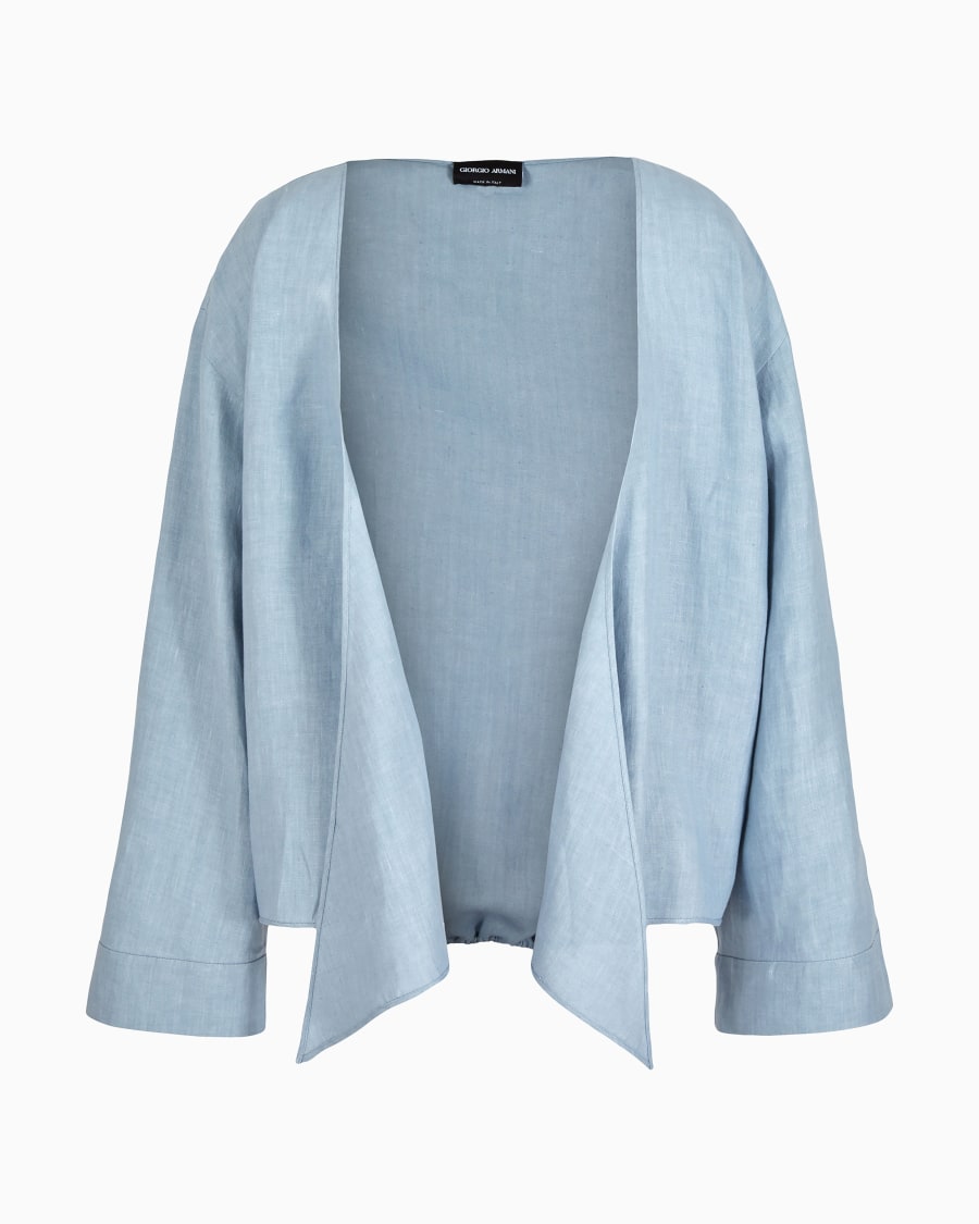 The world of armani CAMICIA DA ANNODARE IN CANAPA ASV Online