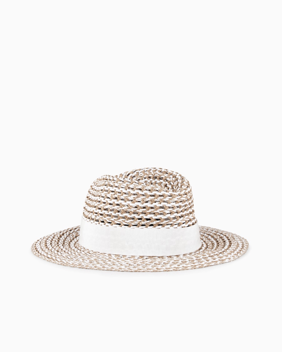 The world of armani CAPPELLO INTRECCIATO CON NASTRO Saldi