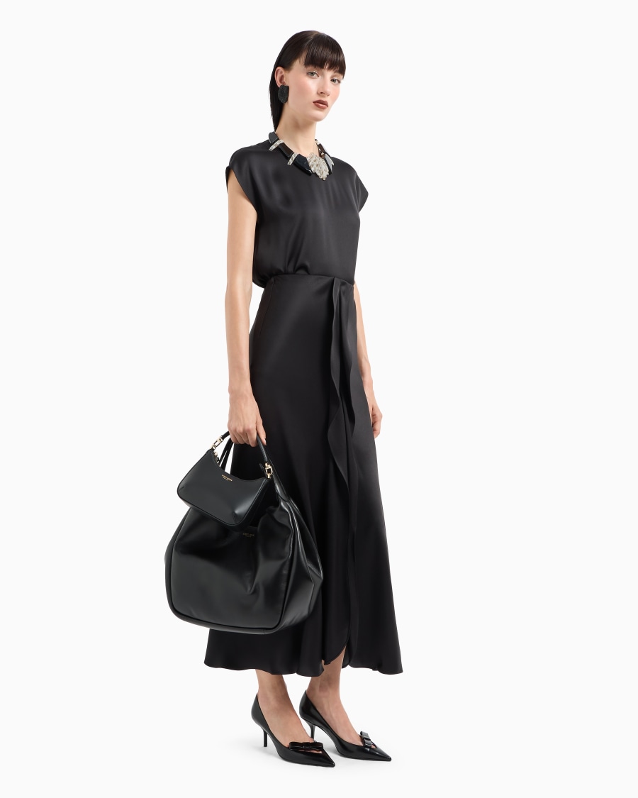 The world of armani BLUSA LUNGA IN DOPPIO RASO DI SETA Italia