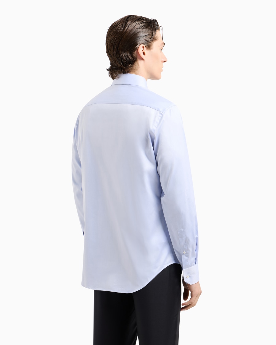 The world of armani CAMICIA CLASSICA REGULAR FIT IN COTONE In Linea