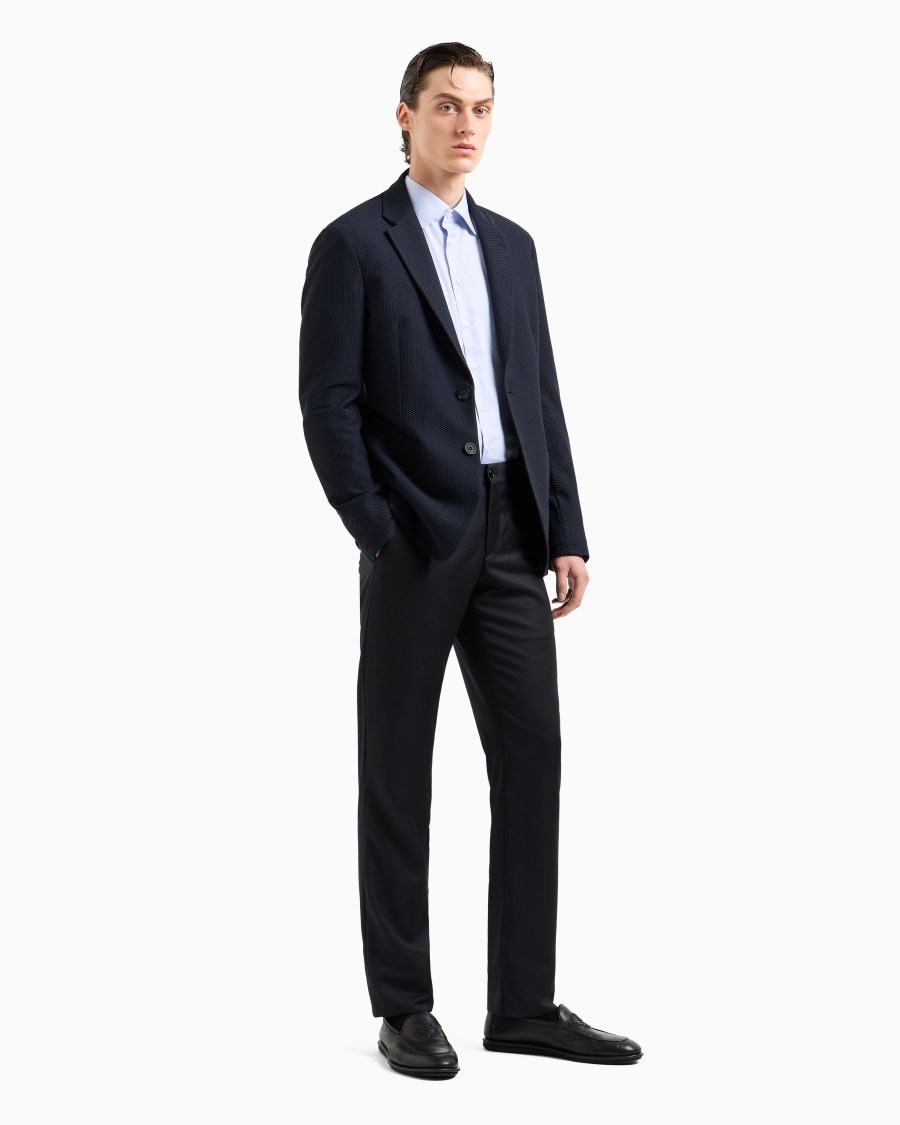 The world of armani CAMICIA CLASSICA REGULAR FIT IN COTONE In Linea