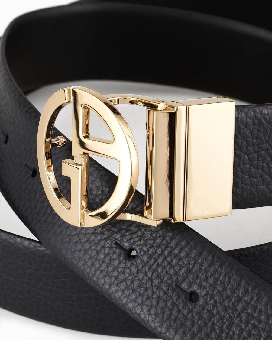 The world of armani CINTURA REVERSIBILE IN PELLE BICOLORE Fino Al -60%