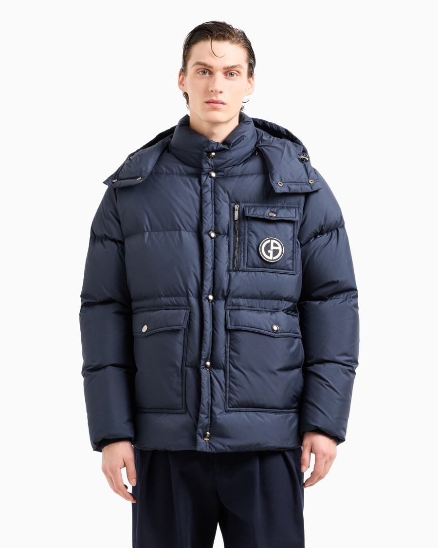 The world of armani BOMBER CON CAPPUCCIO IMBOTTITO IN PIUMA D'OCA ASV Sottocosto