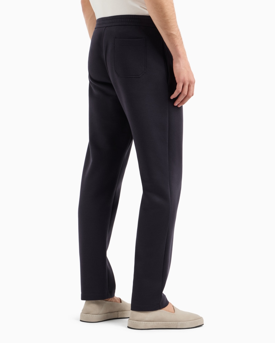 The world of armani PANTALONI IN DOPPIO JERSEY DI COTONE Sconto