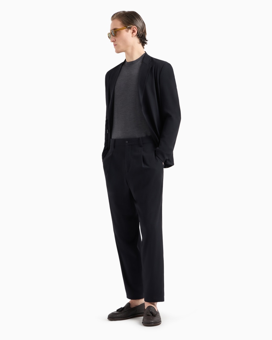 The world of armani GIACCA MONOPETTO IN LANA VERGINE Saldi