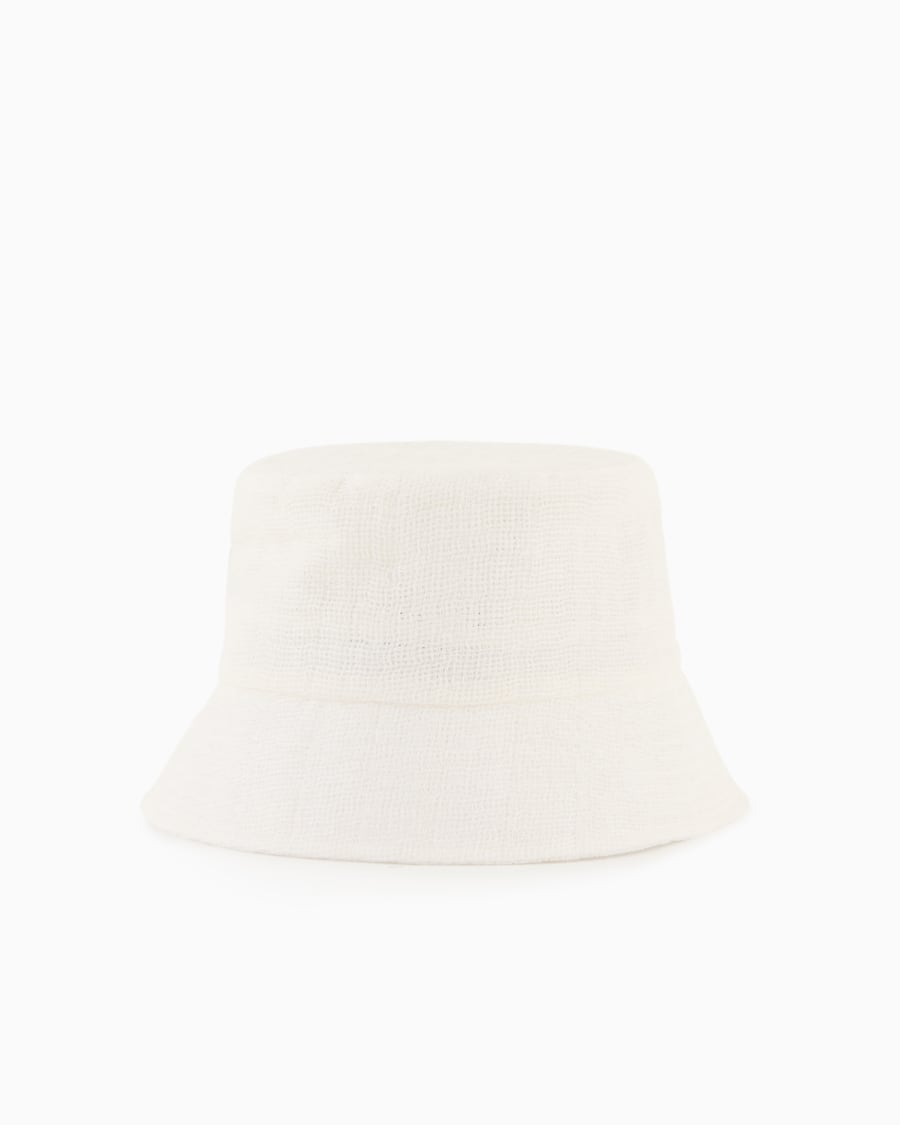 The world of armani CAPPELLO CLOCHE IN MISTO LINO Spedizione Gratuita