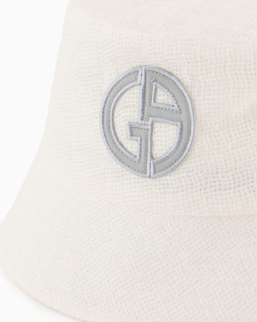 The world of armani CAPPELLO CLOCHE IN MISTO LINO Spedizione Gratuita