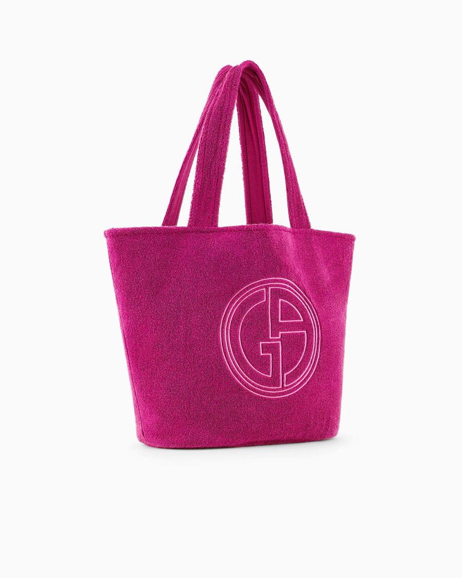 The world of armani BORSA DA MARE IN SPUGNA DI COTONE Fino Al -60%