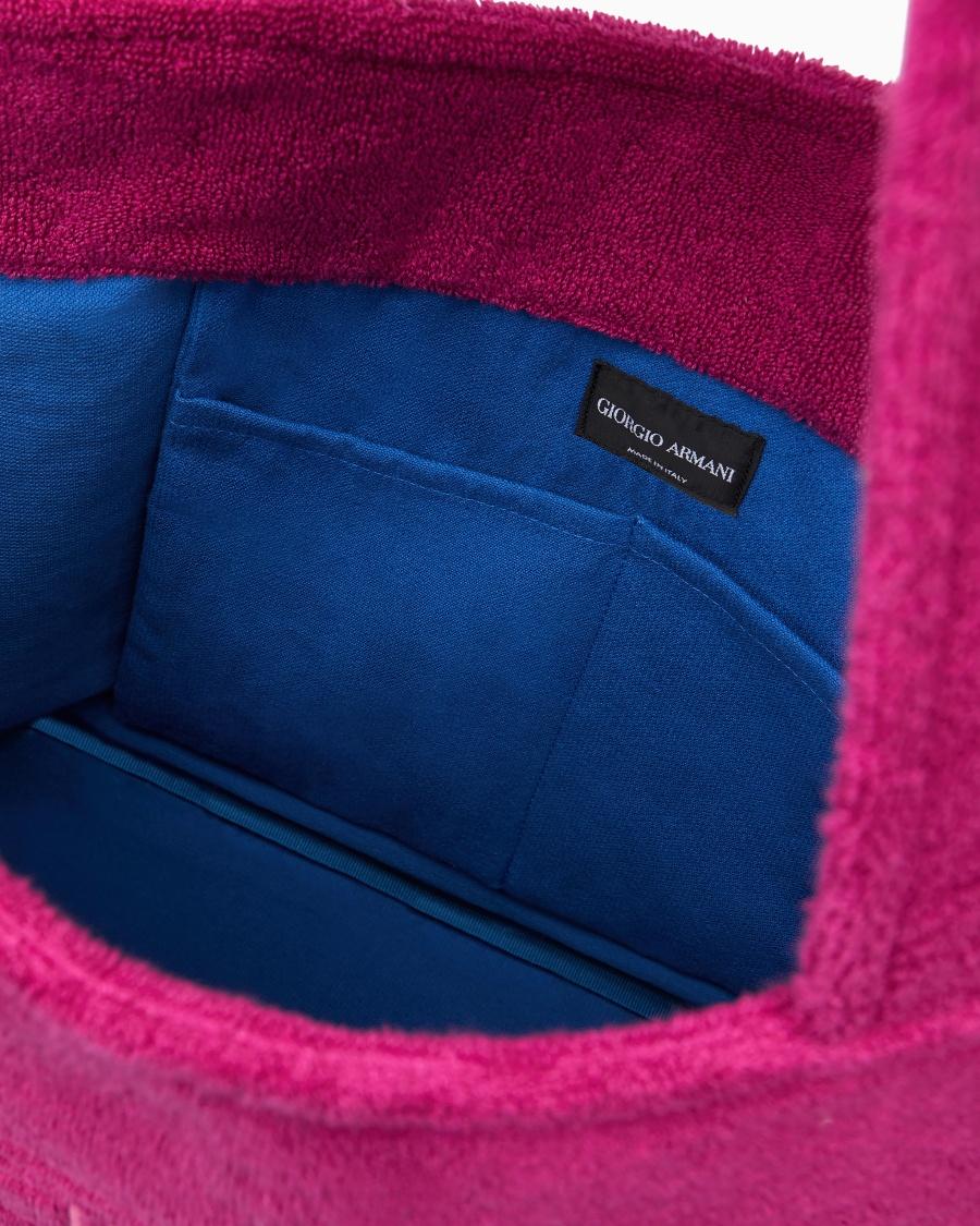 The world of armani BORSA DA MARE IN SPUGNA DI COTONE Fino Al -60%