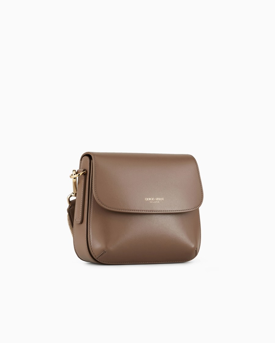 The world of armani BORSA LA PRIMA IN PELLE PALMELLATA CON TRACOLLA A NASTRO Presa